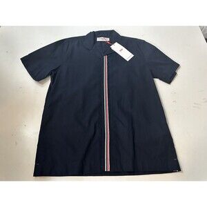 Orlebar Brown Hibbert GT Tape Ink Button Up Collared Shirt Men’s Size L - NWT!